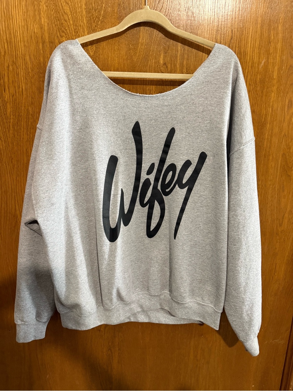 Gray "Wifey" Graphic Sweatshirt
